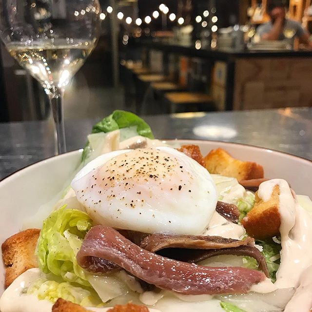 Our Classic Caesar Salad – no shrimps or chicken, just the way it should be made! @vinoycoibiza #vinoyco #vinoycoibiza #ibiza #ibizarestaurant #winebar #winelovers #amantesdevino #bistro #ibizarecommendations #caesarsalad